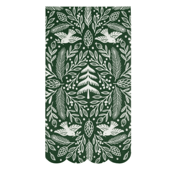 Woodland Scalloped Napkin, Green